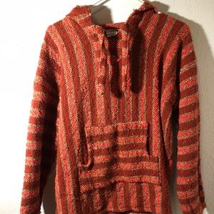 Orange stripe sweater